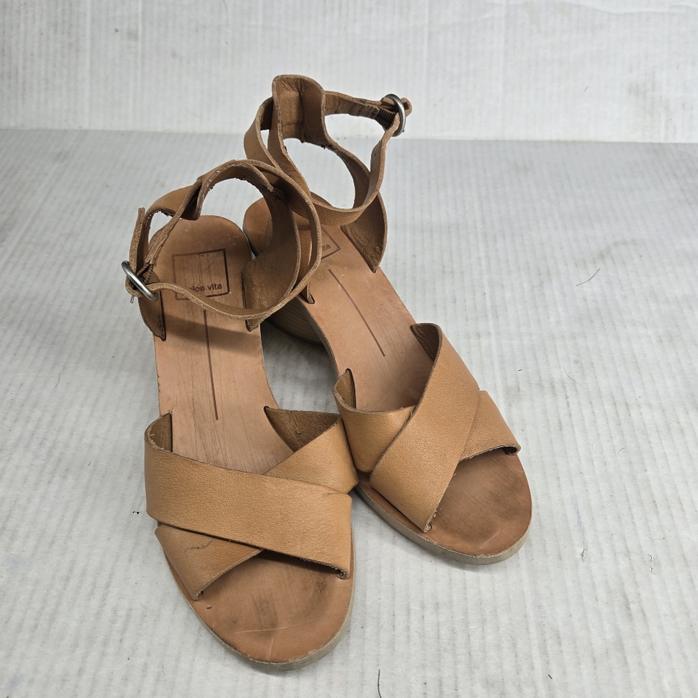 Dolce Vita Tan Leather Sandals 7